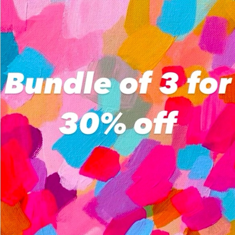 Bundle of 3 and save 30% off